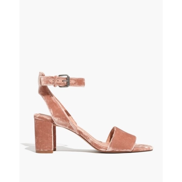Madewell Shoes - Madewell Mauve Claudia Sandal in Velvet